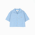 【Dickies】オープンカラークロップドシャツ