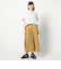 爽やか吸水速乾リネン　 襟付きキーネックシャツ/ストライプ