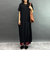 ランダムリブ素材ゆったりワンピース