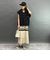 ペプラムニットスカート