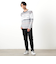 【NICOLE SPORTS】ロゴタックジャカードボーダーニット