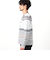 【NICOLE SPORTS】ロゴタックジャカードボーダーニット