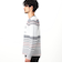 【NICOLE SPORTS】ロゴタックジャカードボーダーニット