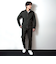 【RIELABO】レザーライクジャージ イージーパンツ