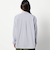 2WAY　ストライプ柄ロゴ入り長袖シャツ