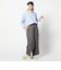 2WAY　ストライプ柄ロゴ入り長袖シャツ