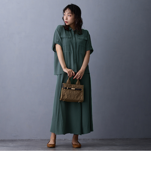 ウエストドロスト半袖シャツ｜ニコルの通販｜&mall（アンド