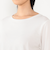裾切り替え布帛ドッキングロングTシャツ