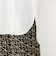 裾切り替え布帛ドッキングロングTシャツ