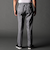 ヘリンボンハイストレッチセットアップパンツ