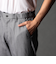 ヘリンボンハイストレッチセットアップパンツ