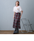 チェックプリーツセットスカート