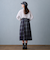 チェックプリーツセットスカート