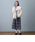 チェックプリーツセットスカート