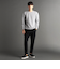 メランジボーダージャカード クルーネックプルオーバー