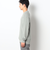 片畦編みリブクルーネックニット