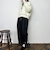 ダブルカラー柄ブラウス