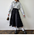 アシメバイカラーフレアスカート