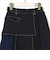 アシメバイカラーフレアスカート