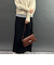クロコ型押しスクエアバッグ