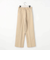 【WALDO】センタープレス入り1タックストレートパンツ