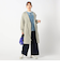 ウエスト絞り ノーカラーコート