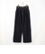 【WALDO】センタープレス入り2タックデニムワイドパンツ