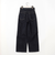 【WALDO】センタープレス入り2タックデニムワイドパンツ