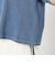 インディゴ天竺 タックスリーブカットソー