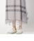 チュールチェックスカート