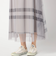 チュールチェックスカート