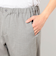 リネンライクポリエステルテーパードパンツ