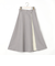 スリットプリーツフレアスカート