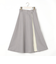 スリットプリーツフレアスカート