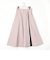 スリットプリーツフレアスカート