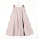 スリットプリーツフレアスカート