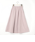 スリットプリーツフレアスカート