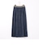 シアーデニムプリーツスカート