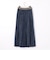 シアーデニムプリーツスカート