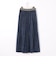 シアーデニムプリーツスカート