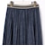シアーデニムプリーツスカート