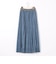 シアーデニムプリーツスカート