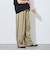 【WALDO】ウエストゴム脇配色切替えワイドパンツ