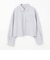 バック刺繍クロップドシャツ