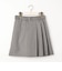 アシメプリーツミニスカート