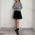 アシメプリーツミニスカート