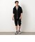 【NICOLE SPORTS】エンボス柄5分袖ジップパーカー