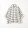 7分袖オンブレーチェックビッグシャツ