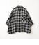7分袖オンブレーチェックビッグシャツ
