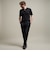 【HIDEAWAYS BLACK】スキッパーニットポロシャツ